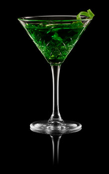 Green Vodka Martini - Drinks & Cocktails